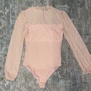 Self Esteem beautiful pink bodysuit